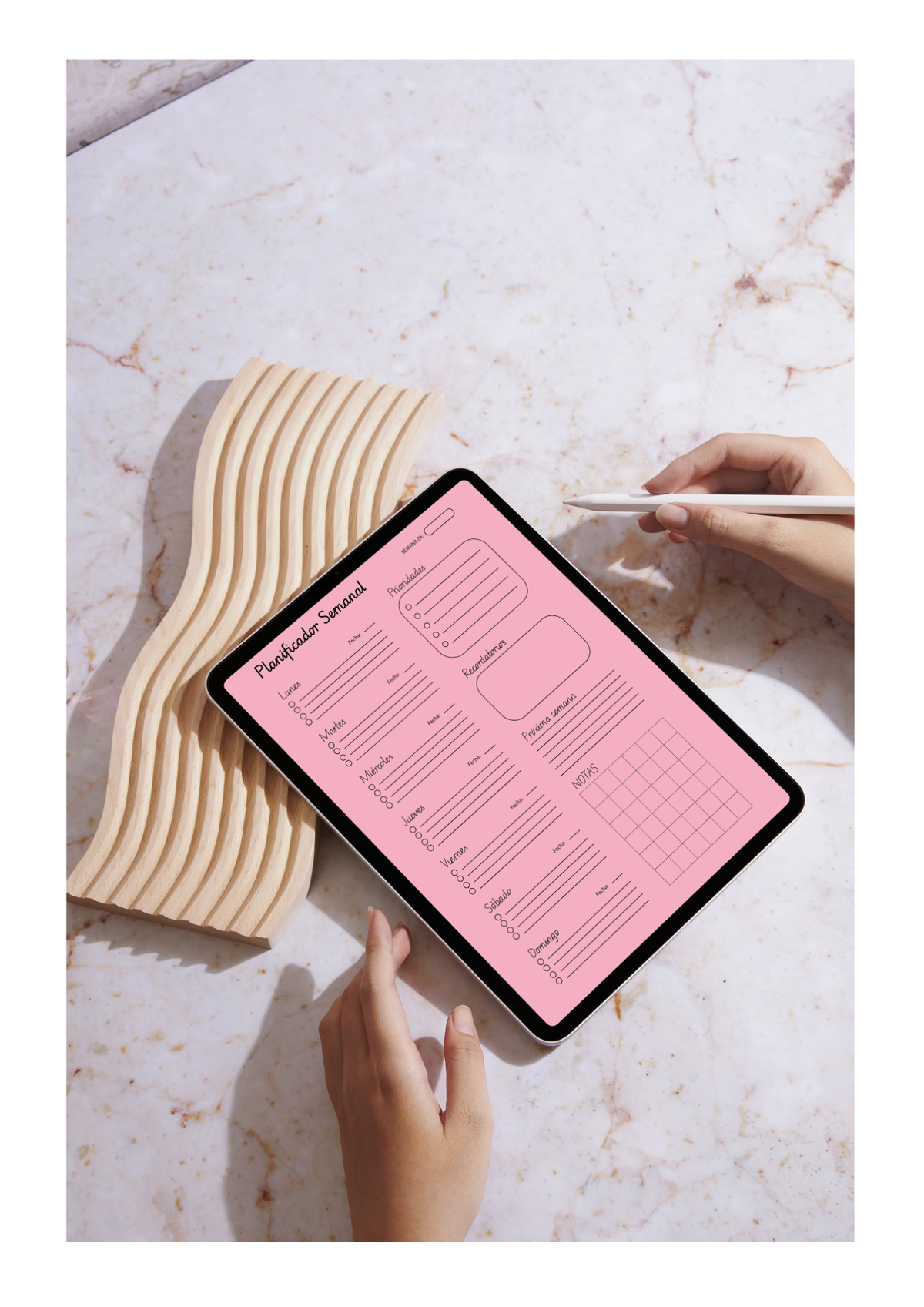 Planificador Semanal Pastel | Printable Weekly Planner – Descarga Digital